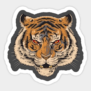 Tiger Head Sticker